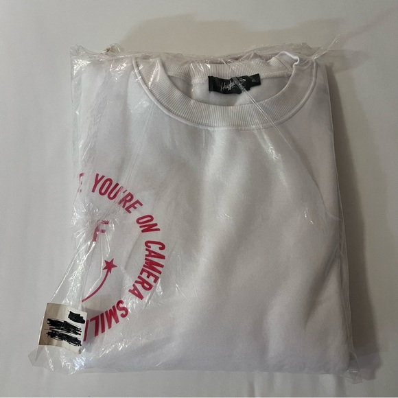 Mayfair White Graphic Sweatshirt with Colorful Print - Picture 10 of 12